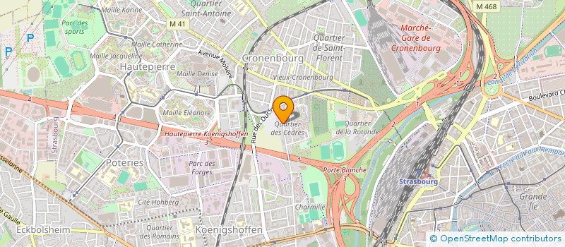 localisation de l'entreprise POUSSE MOUSSE COMPAGNIE à STRASBOURG