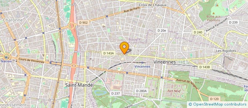 localisation de l'entreprise POUSSES à MONTREUIL