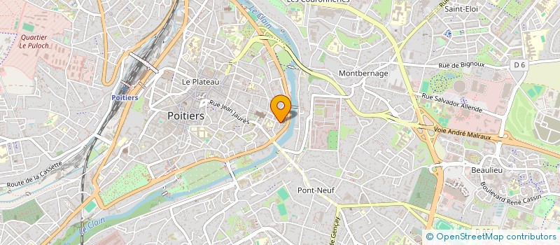 localisation de l'entreprise POUSSES D'EVEIL ECOLE ACTIVE MONTESSORI à POITIERS