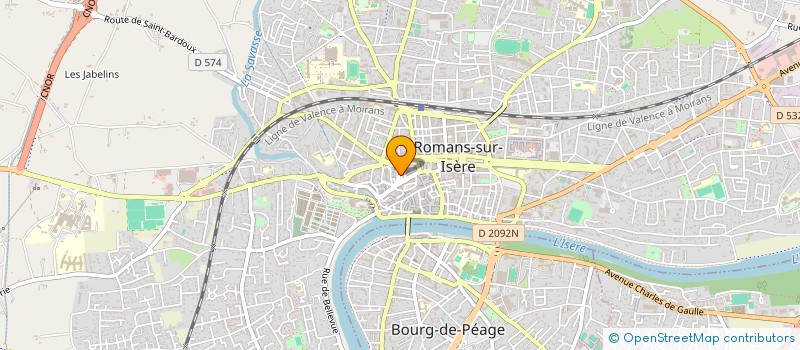 localisation de l'entreprise POUSSES ROUGES  ROMANS-SUR-ISERE