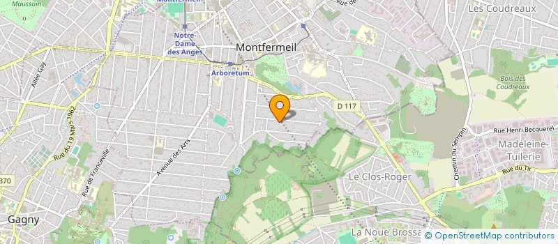 localisation de l'entreprise POUSSEZ LES MURS ! (PLM) à MONTFERMEIL