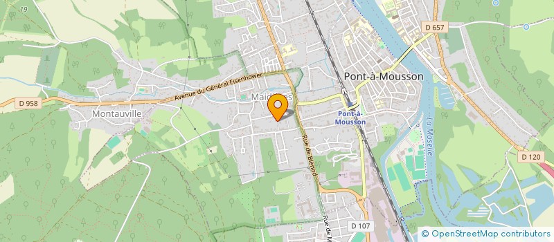 localisation de l'entreprise POUSSICATS (PCTS)  MAIDIERES