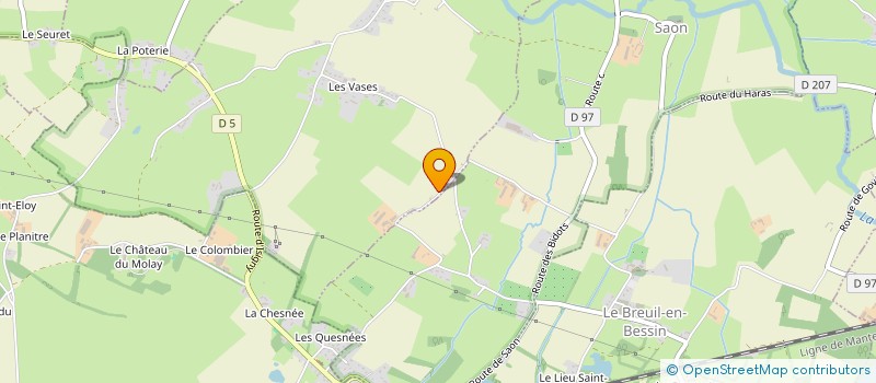 localisation de l'entreprise POUSSIER à ISIGNY-SUR-MER