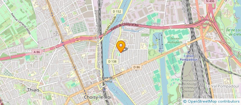 localisation de l'entreprise POUSSIERE D'ETOILE à CHOISY-LE-ROI