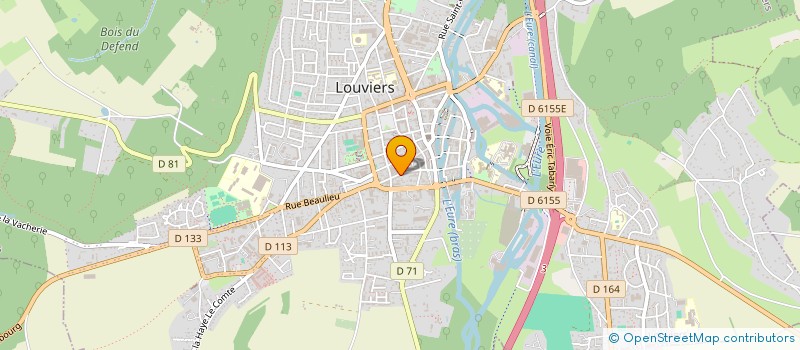 localisation de l'entreprise POUSSIERE D'ETOILES à LOUVIERS