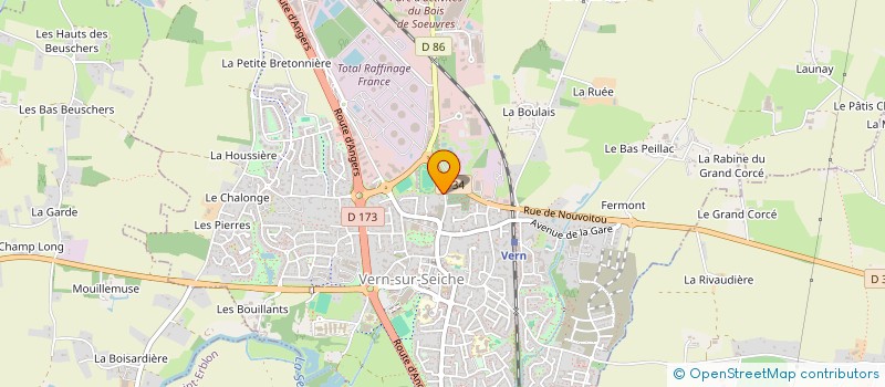 localisation de l'entreprise POUSSIERES D'ETOILES  VERN-SUR-SEICHE