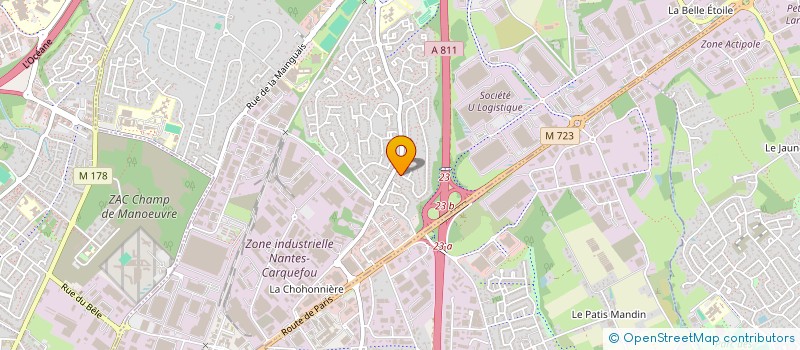 localisation de l'entreprise POUSSIERES DE PISTES DVP à SAINT-SEBASTIEN-SUR-LOIRE