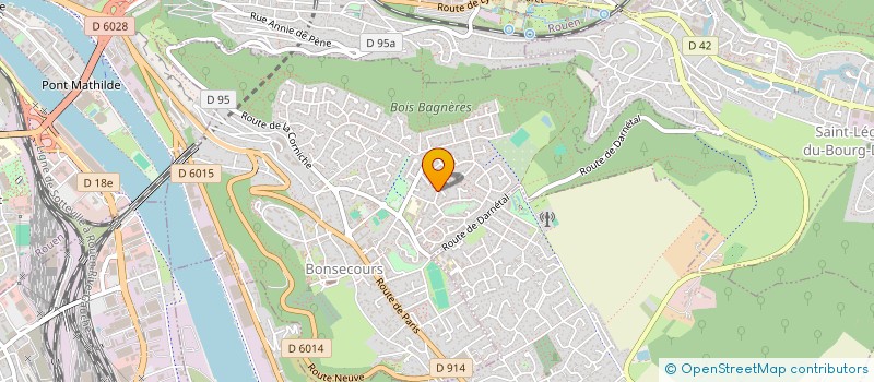 localisation de l'entreprise POUSSIN  BONSECOURS