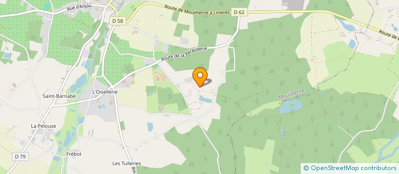 localisation de l'entreprise POUSSIN FRERES  MOULIHERNE