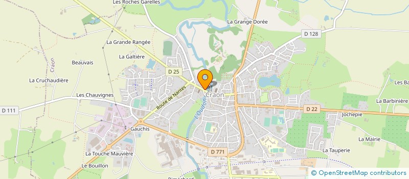 localisation de l'entreprise POUSSIN - GEORGET  CRAON