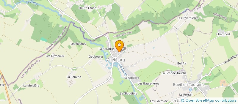 localisation de l'entreprise POUSSIN TERRE& VERT  BUEIL-EN-TOURAINE