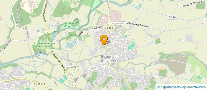 localisation de l'entreprise POUSSY LAUR à BEAUMONT-LES-VALENCE
