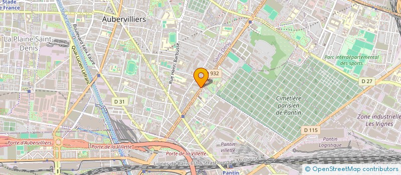 localisation de l'entreprise POUTCHI PARIS  AUBERVILLIERS