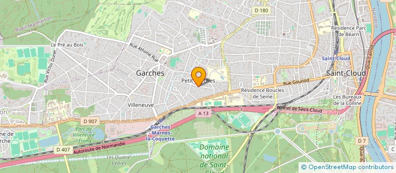 localisation de l'entreprise POUTCHY à GARCHES