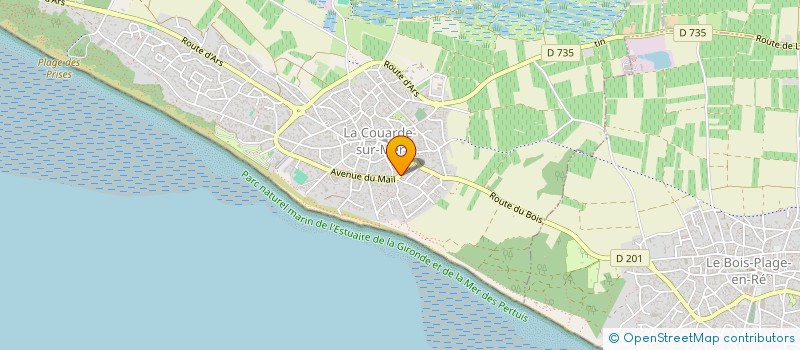 localisation de l'entreprise POUTEAU MSM 83  LA COUARDE-SUR-MER