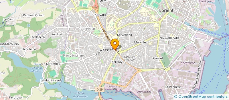 localisation de l'entreprise POUTHIERK  LORIENT