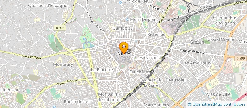 localisation de l'entreprise POUTINGUES & CO  NIMES