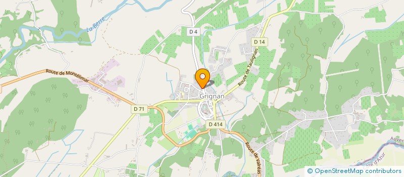 localisation de l'entreprise POUTON  GRIGNAN