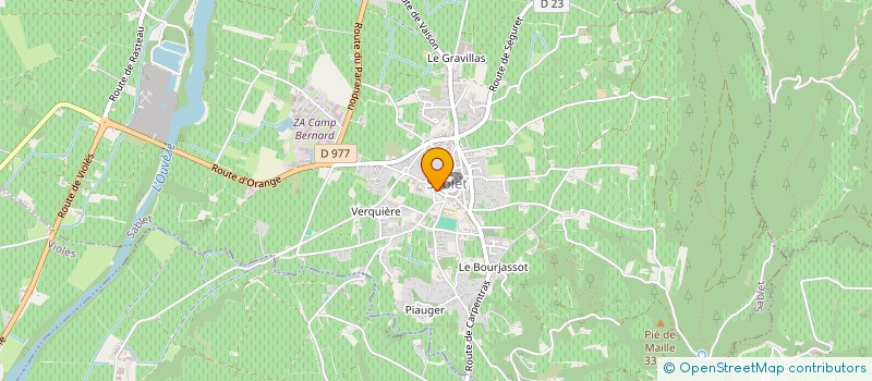 localisation de l'entreprise POUVAREL  SABLET