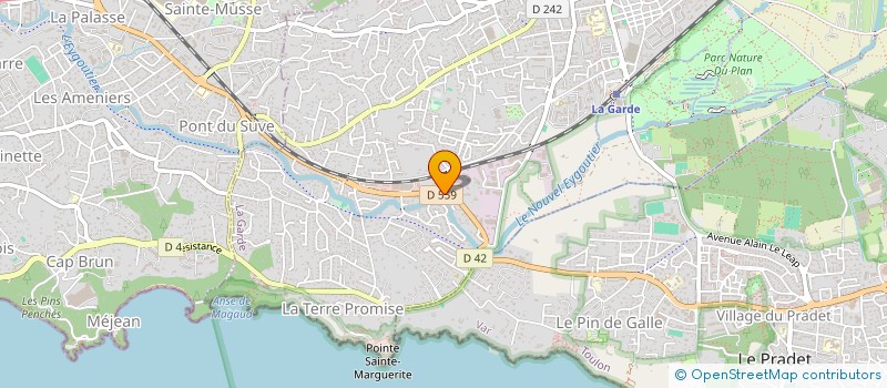 localisation de l'entreprise POUVEREL  LA GARDE