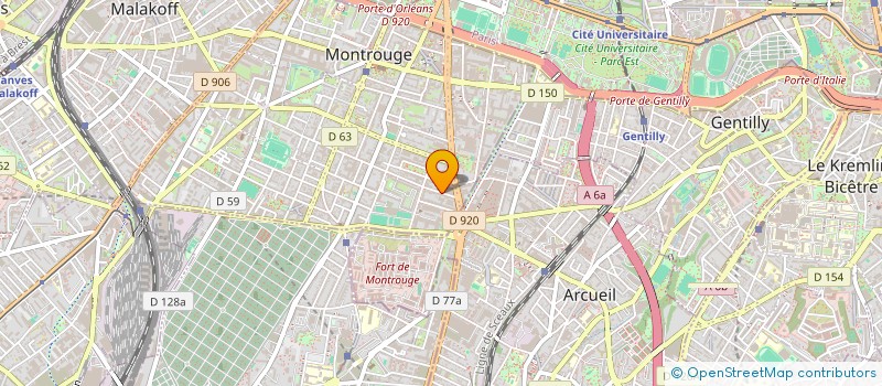 localisation de l'entreprise POUVESLE PHILIPPE  MONTROUGE