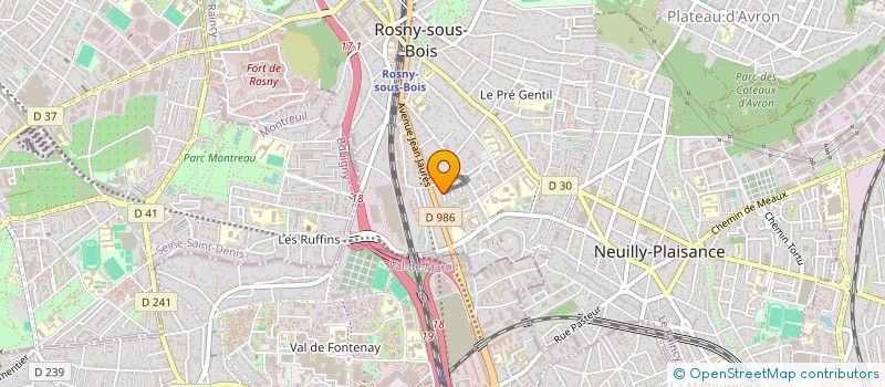 localisation de l'entreprise POUVOIR D'ACHATS à ROSNY-SOUS-BOIS