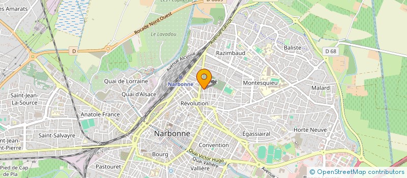 localisation de l'entreprise POUVOIR ILLIMITE à NARBONNE