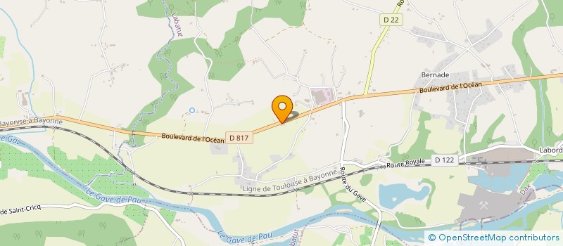 localisation de l'entreprise POUVREAU  LABATUT