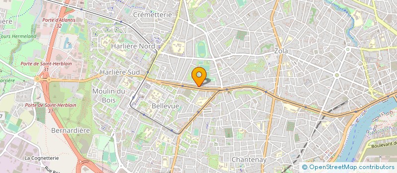 localisation de l'entreprise POUVREAU CONSTRUCTIONS à NANTES