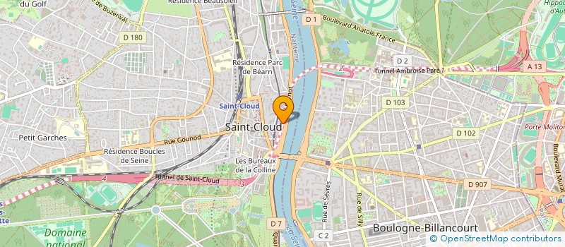 localisation de l'entreprise POUYANNE LE MEDECIN DE LA ROBE à SAINT CLOUD