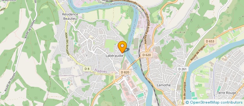 localisation de l'entreprise POUYATOS  PRADINES