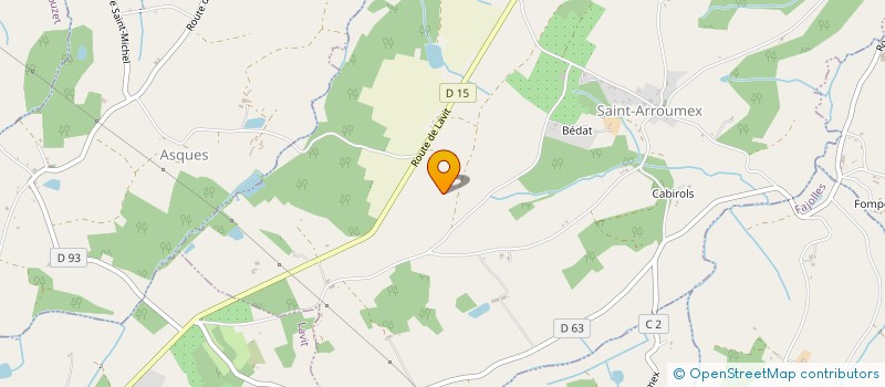 localisation de l'entreprise POUZARGUES DANIEL  SAINT-ARROUMEX