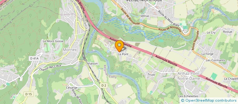 localisation de l'entreprise POUZET  ARTHAZ-PONT-NOTRE-DAME