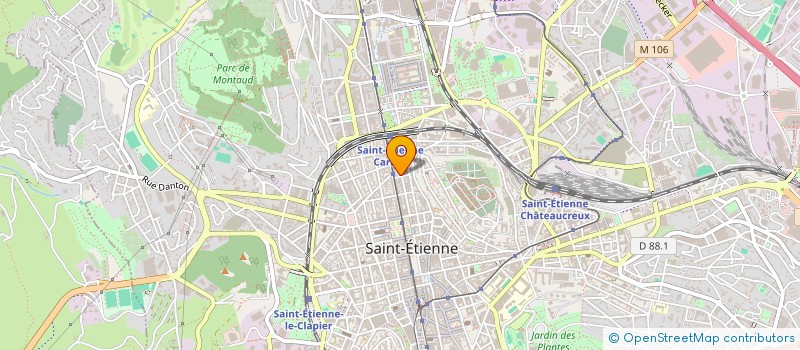 localisation de l'entreprise POUZET ACHILLE ET RENE  SAINT-ETIENNE