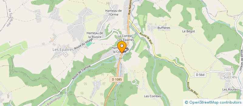 localisation de l'entreprise POUZOLIA  LES EPARRES