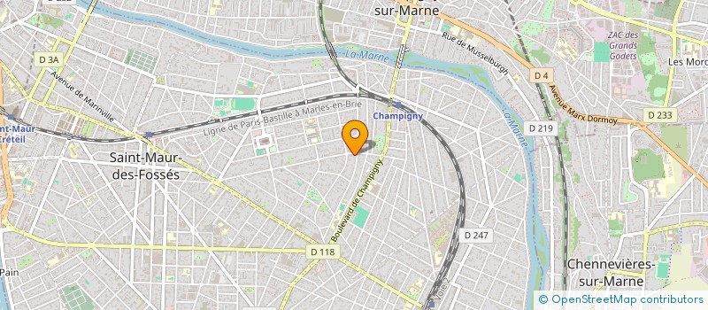 localisation de l'entreprise POW IT CONSEIL à SAINT-MAUR-DES-FOSSES