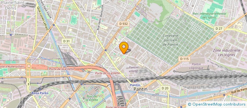 localisation de l'entreprise POWA ENERGIE à PANTIN