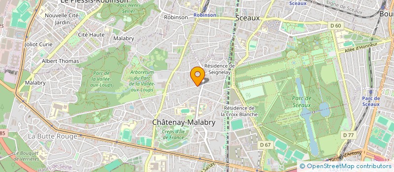 localisation de l'entreprise POWEB  CHATENAY-MALABRY