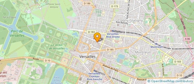 localisation de l'entreprise POWER 13 à VERSAILLES