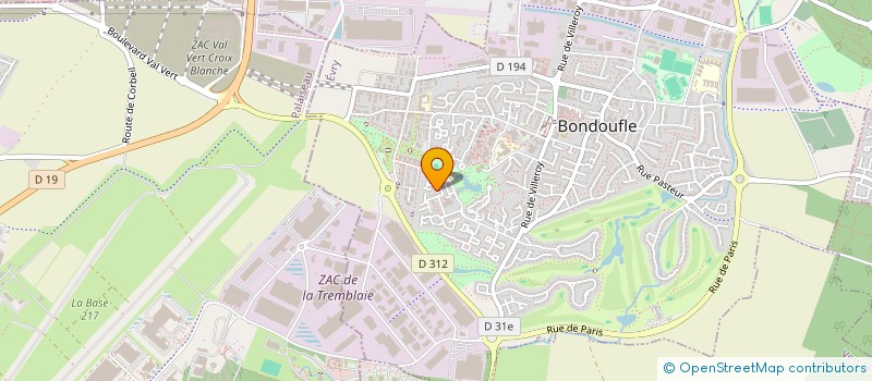 localisation de l'entreprise POWER BY ENERGY  BONDOUFLE