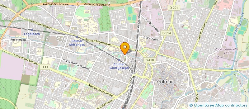 localisation de l'entreprise POWER CARS  COLMAR