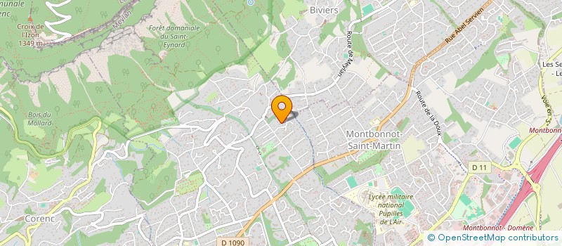 localisation de l'entreprise POWER & DATA à MEYLAN