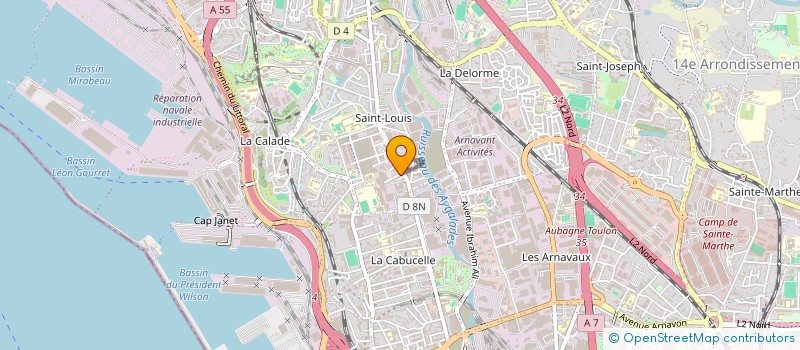 localisation de l'entreprise POWER ELEC à MARSEILLE