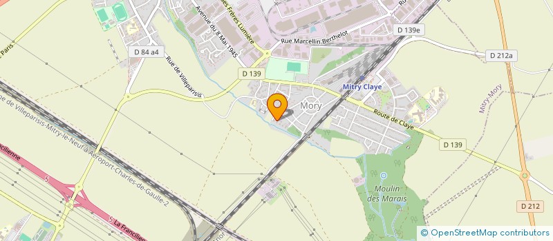 localisation de l'entreprise POWER ELEC  MITRY-MORY