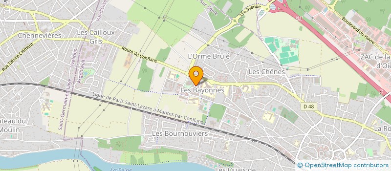 localisation de l'entreprise POWER ENSEIGNES  HERBLAY-SUR-SEINE