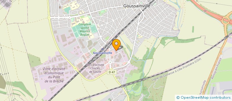 localisation de l'entreprise POWER EUROPE  GOUSSAINVILLE