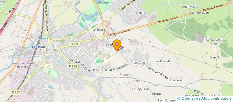 localisation de l'entreprise POWER-FIT  MONTEILS