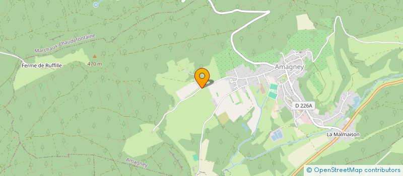 localisation de l'entreprise POWER FLOWERS  AMAGNEY