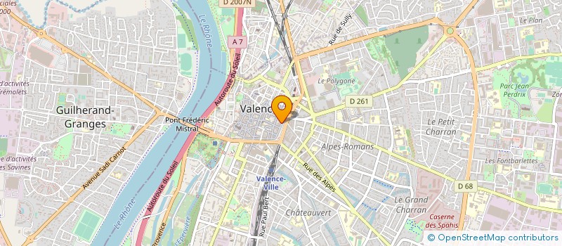 localisation de l'entreprise POWER'FONE à VALENCE