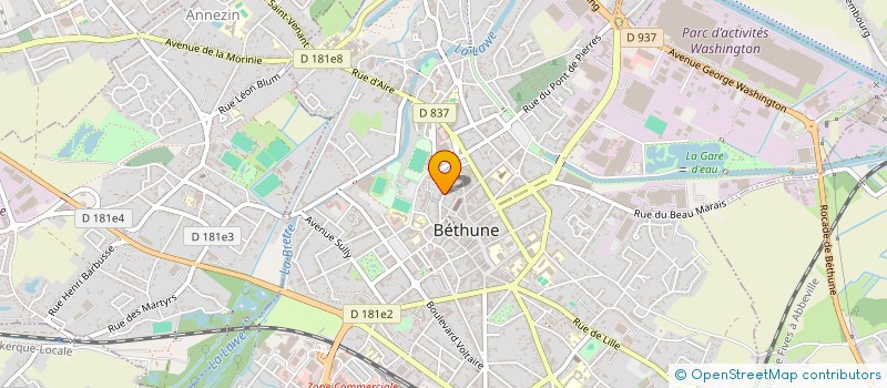 localisation de l'entreprise POWER FORCE BETHUNE à BETHUNE